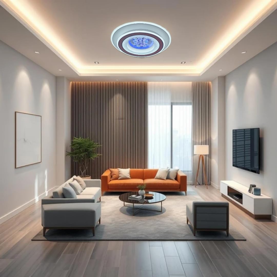 48W 3-in-1 LED Round Ceiling Chandelier – 20 Inch