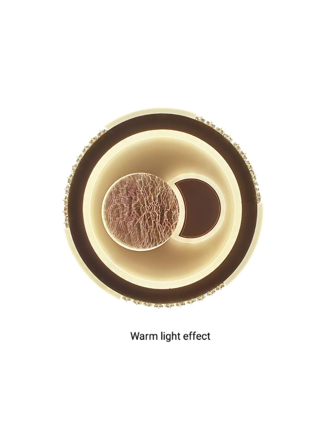 24W 3-in-1 LED Round Ceiling Chandelier – 12 Inch