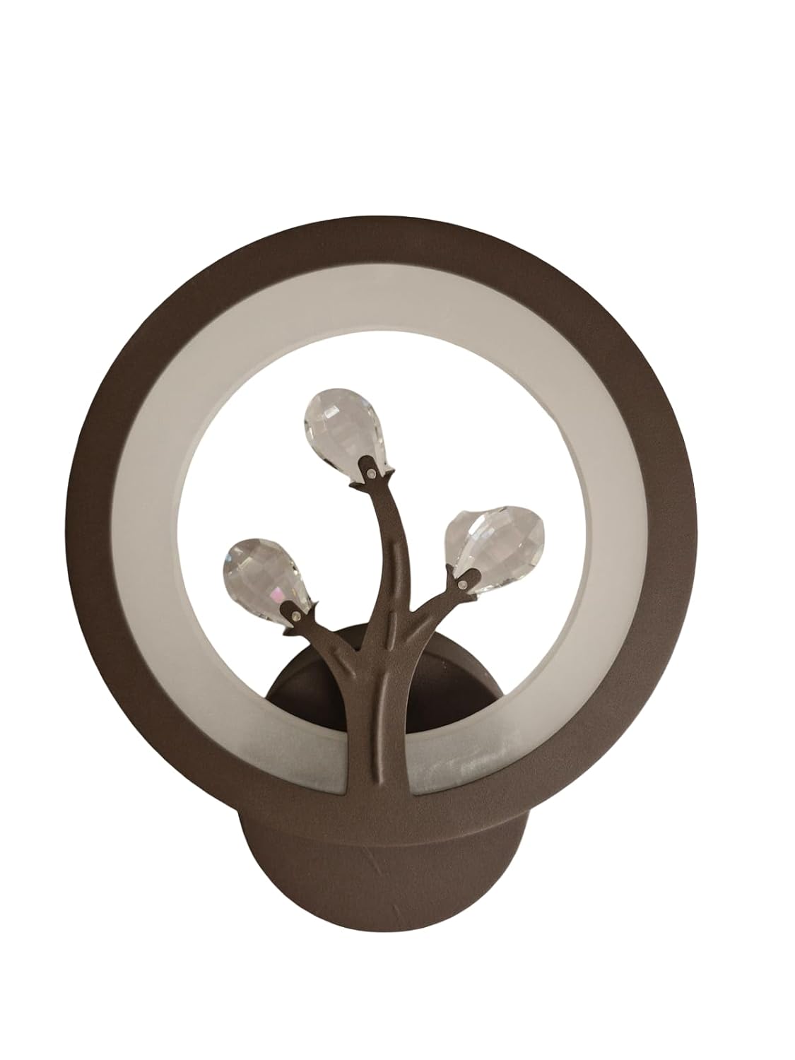 12W LED Wall Lamp – Tree Shape Round Design (3 Color, Brown Body)
