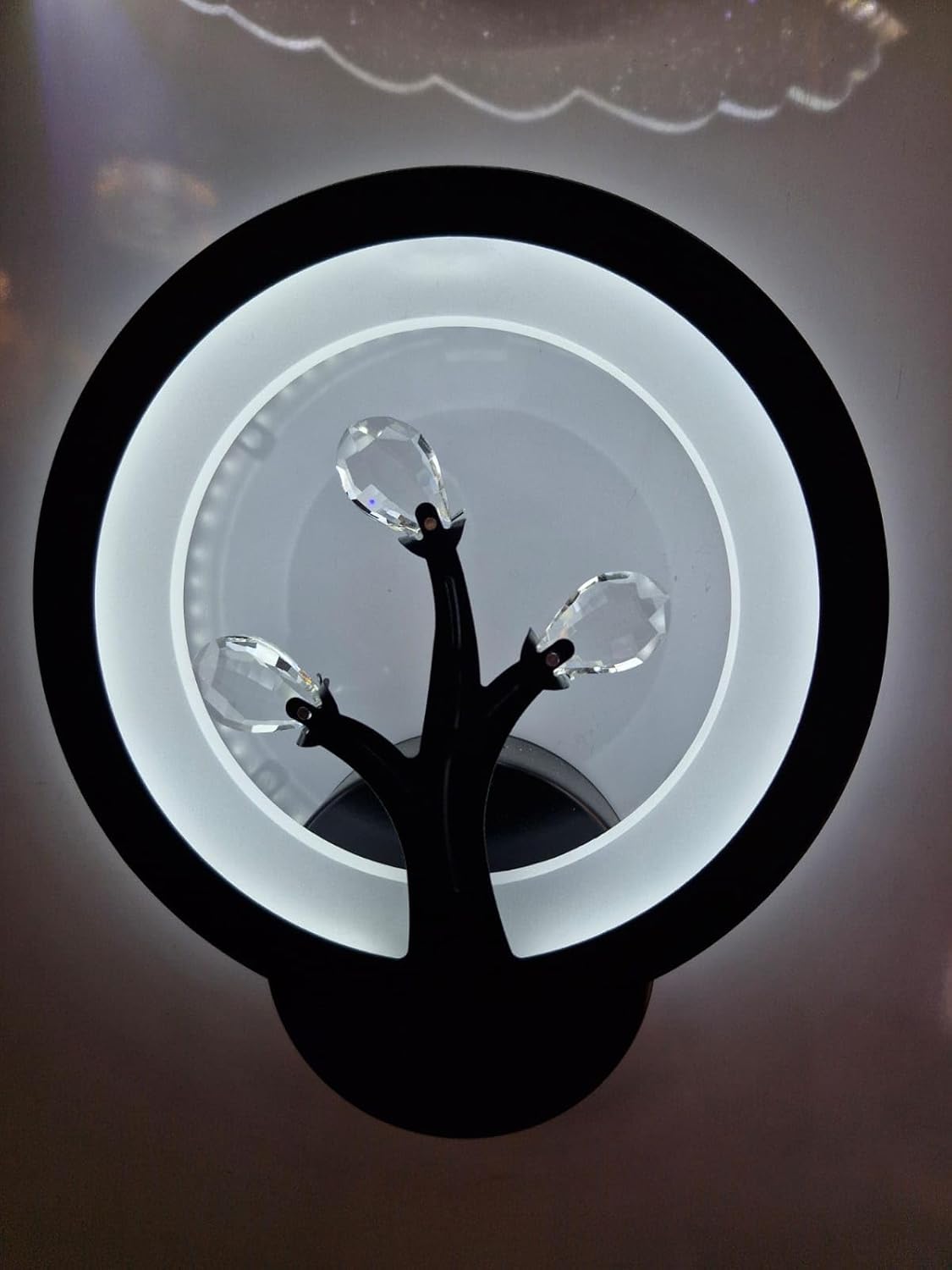 12W LED Wall Lamp – Tree Shape Round Design (3 Color, Brown Body)