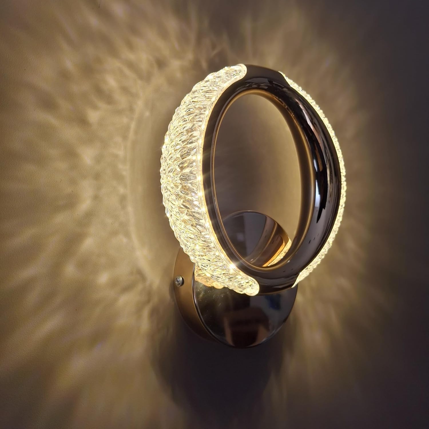 LED Decorative Wall Light – 3 Color Changing (Rose Gold, 12W)