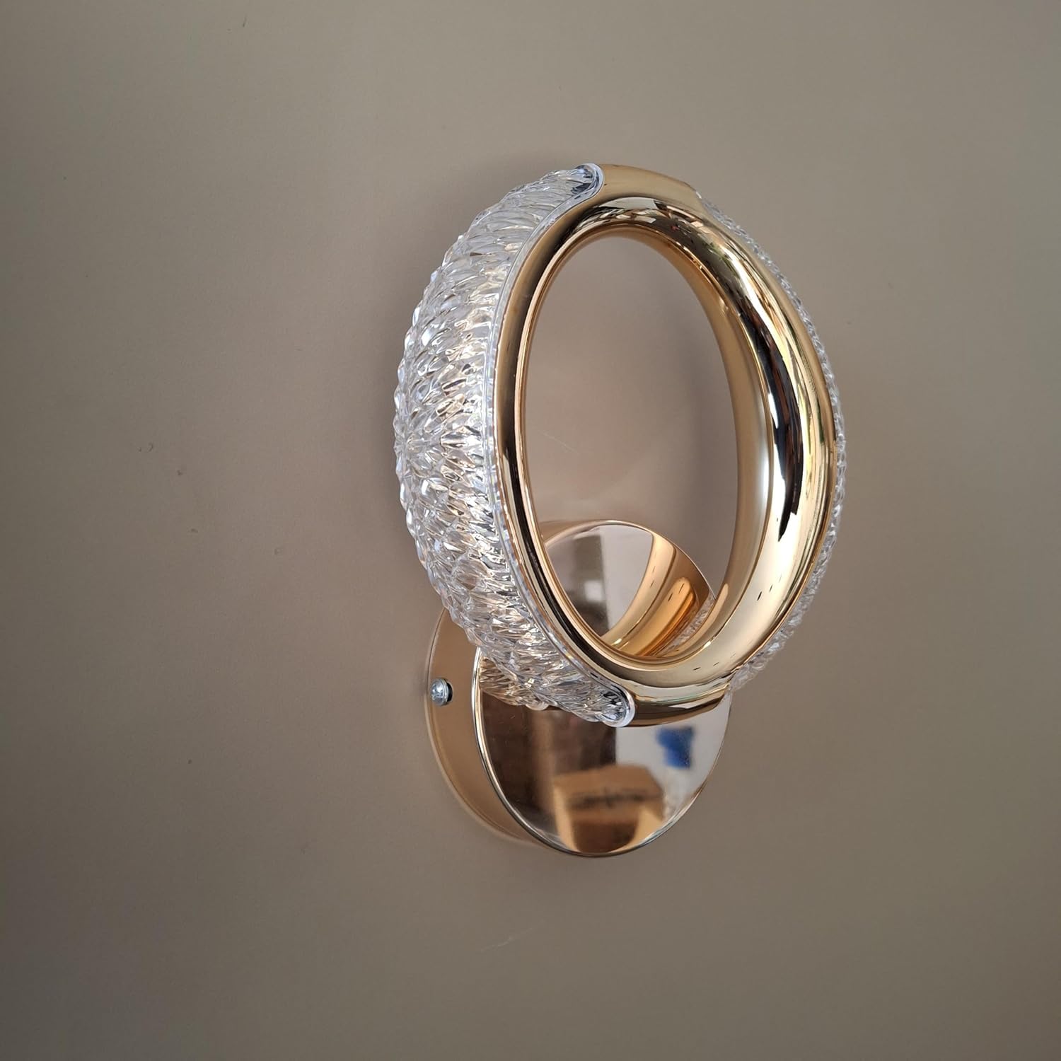 LED Decorative Wall Light – 3 Color Changing (Rose Gold, 12W)