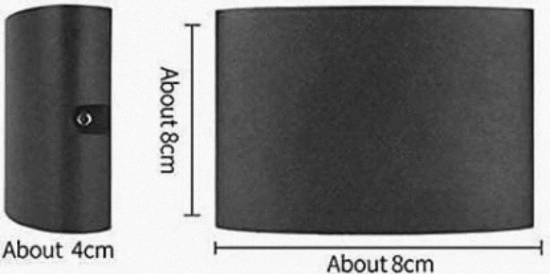 2W Oval LED Up-Down Wall Light – Warm White (IP65, Outdoor)