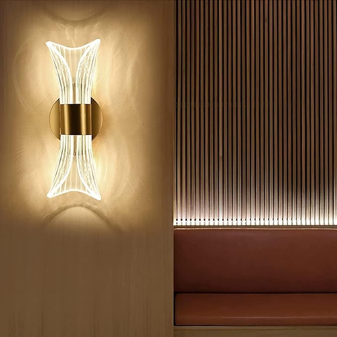 Curvy Style LED Wall Light – 10W Acrylic (3-Color, White/Warm/Natural)