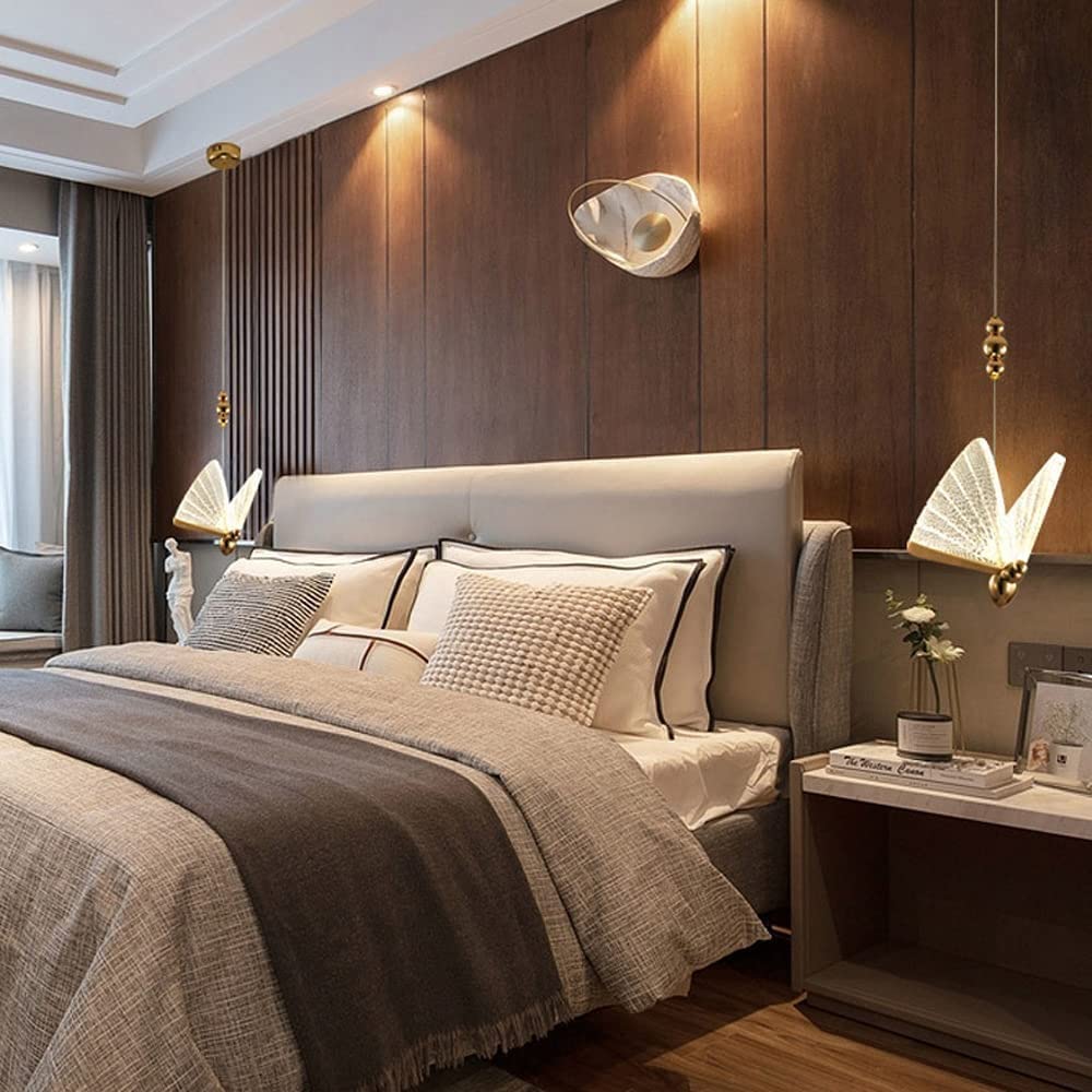 MDM LIGHT Home Decorative Butterfly Hanging Pendant Light For Bedroom, Living Room, Café, Kitchen Island, Balcony (Pack Of 1)